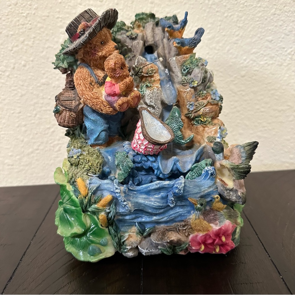 Bears Fishing Music Box